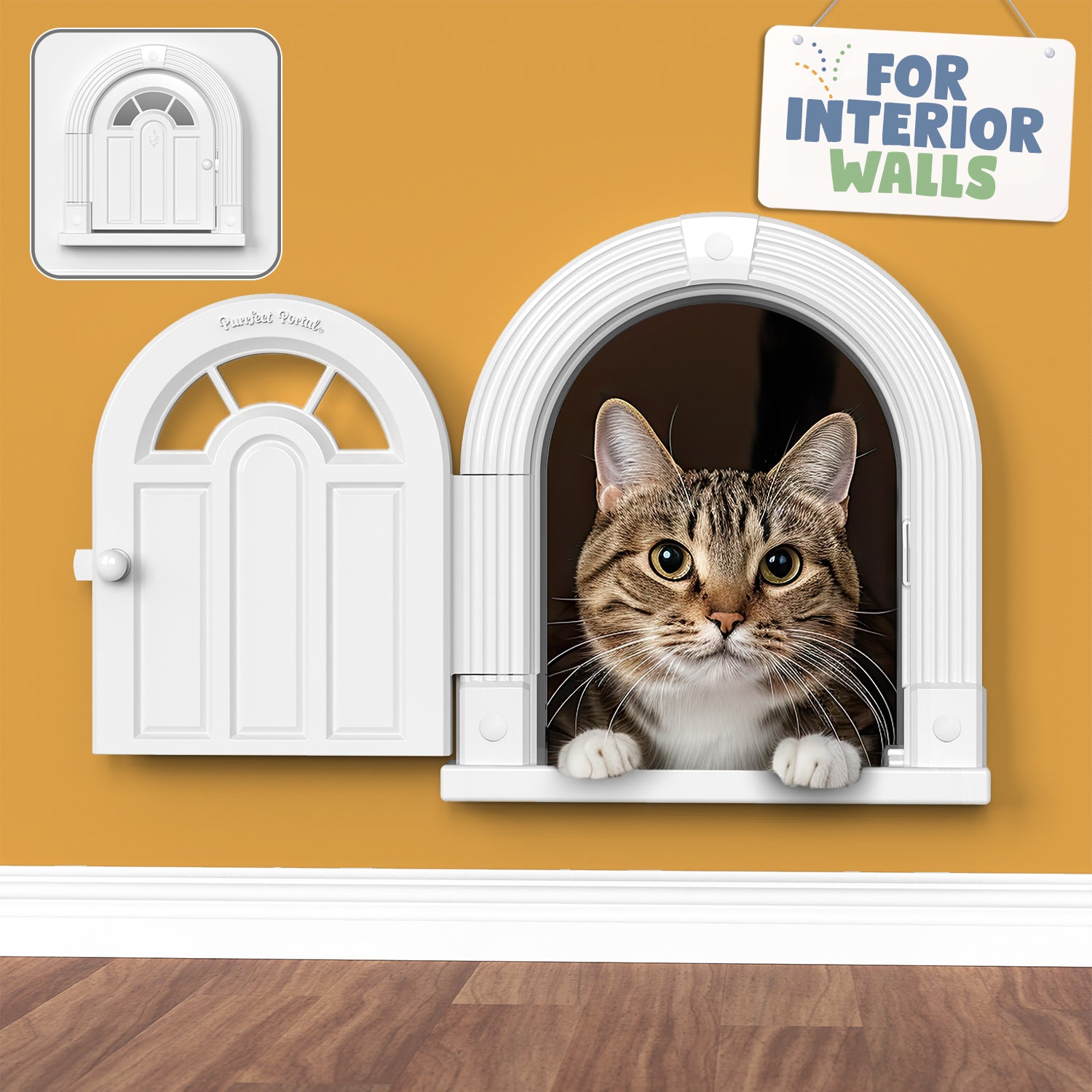 Cat door for interior wall hotsell