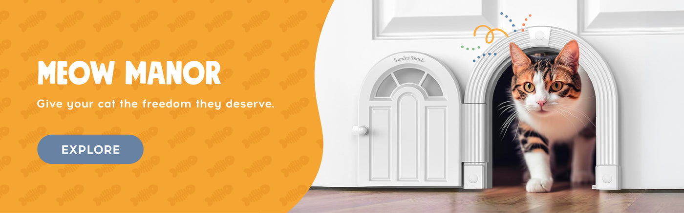 Meow Manor. Give your cat the freedom they deserve. Explore.