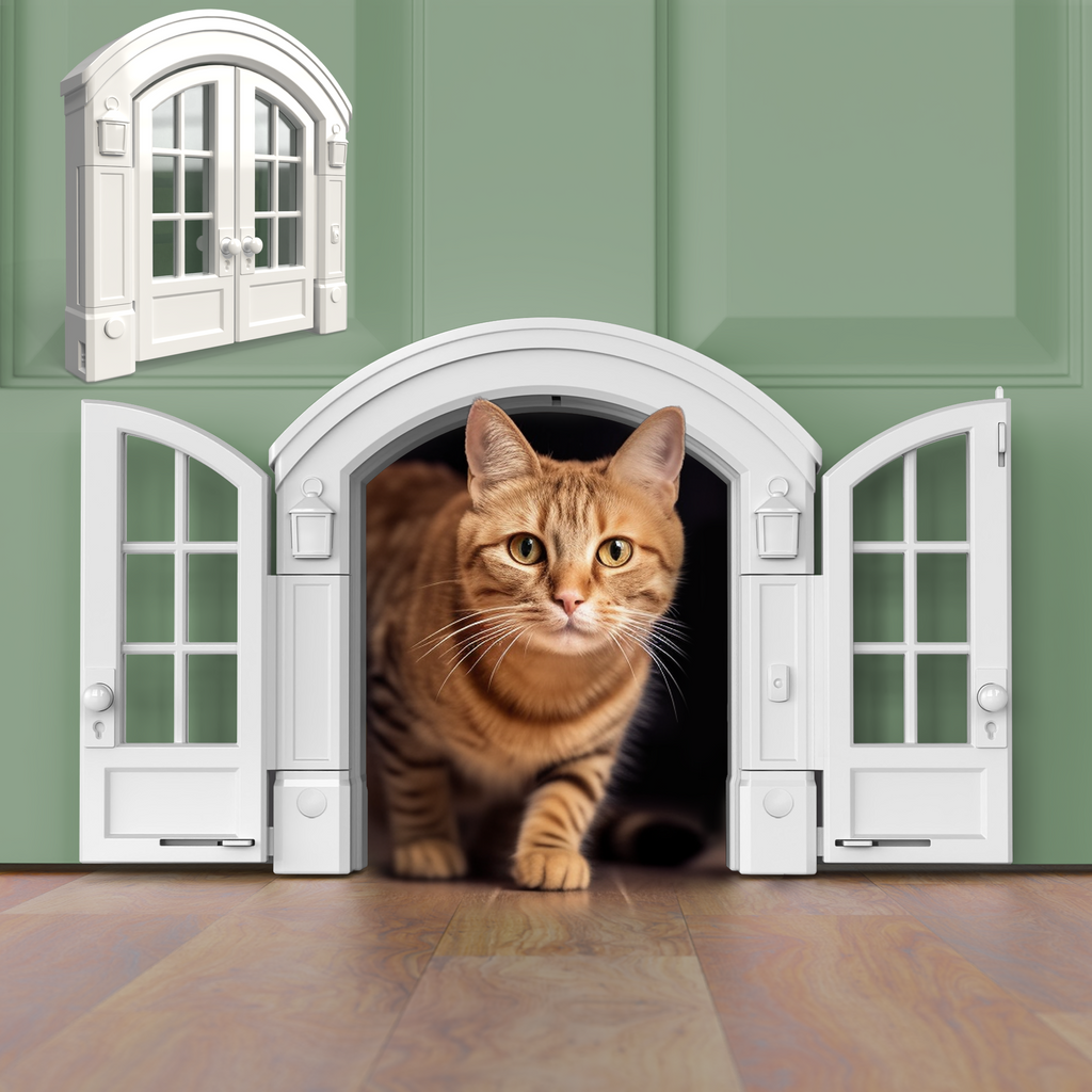 Pet cat fashion door