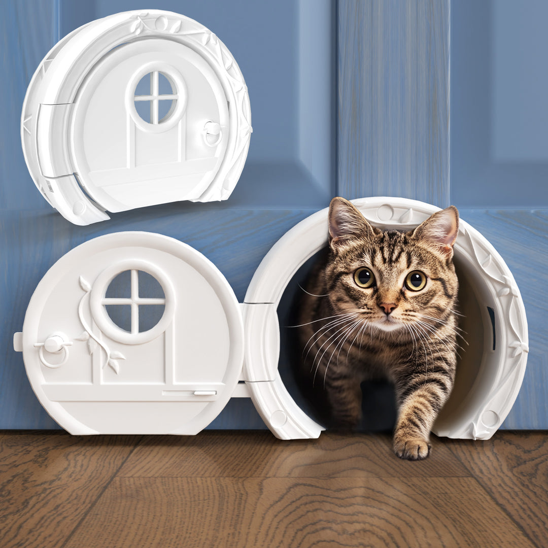 Gnome Door Cat Door for Interior Doors Stylish Functional