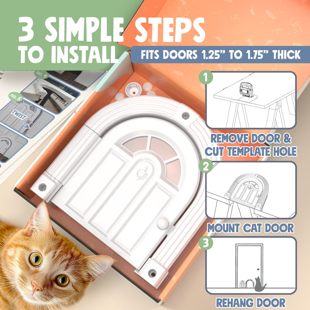 Meow Manor® Interior Cat Door – Purrfect Portal
